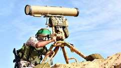 مقاتل من القسام مع سلاح مضاد للدروع- إعلام كتائب القسام