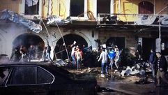 صورة انفجار في لبنان - تناقلها نشطاء في تويتر