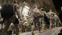 قوات أمريكية أثناء مغادرة العراق - أ ف ب