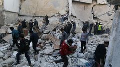 آثار قصف حلب بالبراميل المتفجرة - aa_picture_20140118_1393049_web