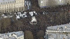 مسيرة الجمهورية في باريس تضامنا مع ضحايا شارلي إيبدو - أ ف ب