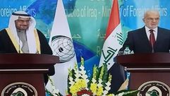 رئيس منظمة العالم الإسلامي إياد مدني، ووزير الخارجية العراقي إبراهيم الجعفري ـوكالة أنباء العراق واع