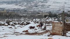 ثلج - جبل الزاوية - ريف إدلب - سوريا - كانون الثاني 2015