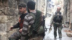سوريا حلب مقاتلون معارضة الاناضول