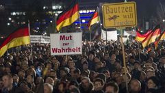 إحدى مظاهرات حركة "وطنيون أوروبيون ضد أسلمة الغرب" في مدينة درسدن الألمانية- بيغيدا -  ا ف ب