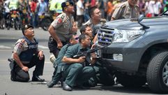 هجمات في جاكرتا توقع قتلى وجرحى مدنيين وشرطة - أ ف ب أندونيسيا