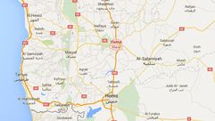 خريطة حمص حماة سوريا