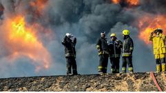 حريق في منشأة نفط في ميناء سدر الليبي