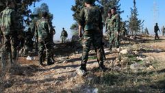 قوات النظام السوري تسيطر على مواقع في محيط الشيخ مسكين - درعا - سوريا - أ ف ب