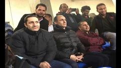 علاء و جمال مبارك - مباراة لكرة القدم بين مصر  تونس - استاد القاهرة