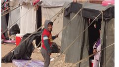 مخيم المبركة - نازحين سوريين عراقيين - مدينة رأس العين - الحسكة سوريا