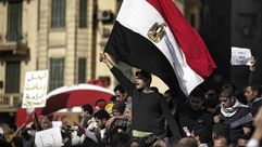 متظاهرون مصريون في ميدان التحرير 2011 - أ ف ب