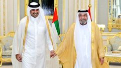 أمير قطر رئيس الإمارات