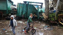 غزة اطفال فقر جيتي