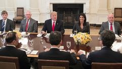 ترامب في غداء مع هيلي وممثلي مجلس الأمن التابع للأمم المتحدة - نيويورك تايمز