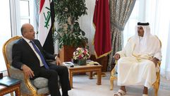 الرئيس العراقي وأمير قطر- الرئاسة العراقية