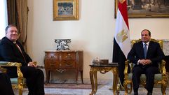 وزير الخارجية الأمريكي بومبيو و السيسي في مصر - جيتي