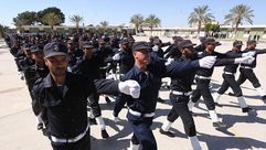 الشرطة الليبية تخريج - جيتي