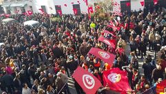 مظاهرة وسط تونس - فيسبوك