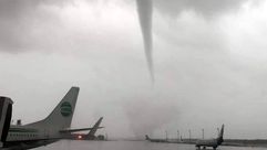 اعصار بمطار أنطاليا- تويتر