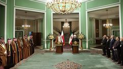 قطر ايران تميم في طهران حسن روحاني الاناضول