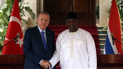 أردوغان ورئيس غامبيا أداما بارو - الأناضول
