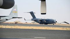 طائرات أمريكية في قاعدة علي السالم الكويتية- القيادة المركزية الأمريكية