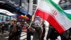 علم إيران في الولايات المتحدة- جيتي