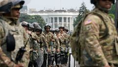 عناصر من الحرس الوطني الأمريكي تنتشر أمام البيت الأبيض- جيتي