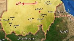 خريطة السودان إثيوبيا الاناضول