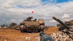 تفجير دبابة القسام - إعلام القسام