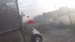 لحظة استهداف الدبابة في كمين المغازي- إعلام القسام