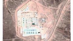 قاعدة عسكرية البرج 22 قوات أمريكية الأردن الحدود مع سوريا قرب مخيم الركبان- خرائط جوجل