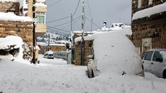 بيت اكسا بالضفة الغربية محاصرة بالثلوج (أليكسا) - الأناضول