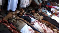 اليمن - محافظة البيضاء - قصف طائرة بدون طيار - موكب عرس 15-12-2013 (الأناضول)