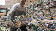 تراكم القمامة في المقطم في القاهرة - أ ف ب