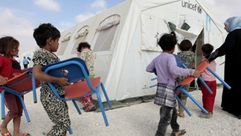 أطفال سوريون في مخيم الزعتري - أ ف ب