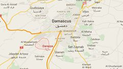 خريطة - داريا - الغوطة الغربية - ريف دمشق