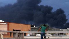 قصف طائرات حفتر على طرابلس - أ ف ب