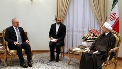 لقاء روحاني بجاويش أوغلو في طهران - الأناضول إيران تركيا