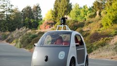 اختبار لسيارة غوغل في 28 ايار/مايو 2014