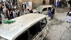 انفجار في الحي الشعبي في صنعاء 23/12/2014 - الأناضول