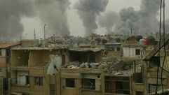 قصف النظام السوري على الغوطة الشرقية - قرب مدرسة 13-12-2015 - (18)
