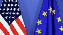 أمريكا والاتحاد الأوروبي أعلام ـ أ ف ب