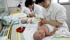 الصين معدلات ولادة أ ف ب