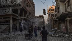 قصف في سوريا- جيتي