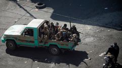 اليمن الحوثي مقاتلين من جماعة أنصار الله - جيتي