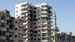 بلدة الوعر في حمص في سوريا - أ ف ب