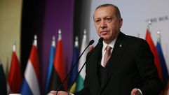 أردوغان خلال مؤتمر في قصر دولما بهتشة- الأناضول
