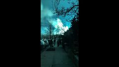 Capture d'écran d'une vidéo du ciel de New York filmée par Andrew Rios le soir du 27 décembre 2018.
